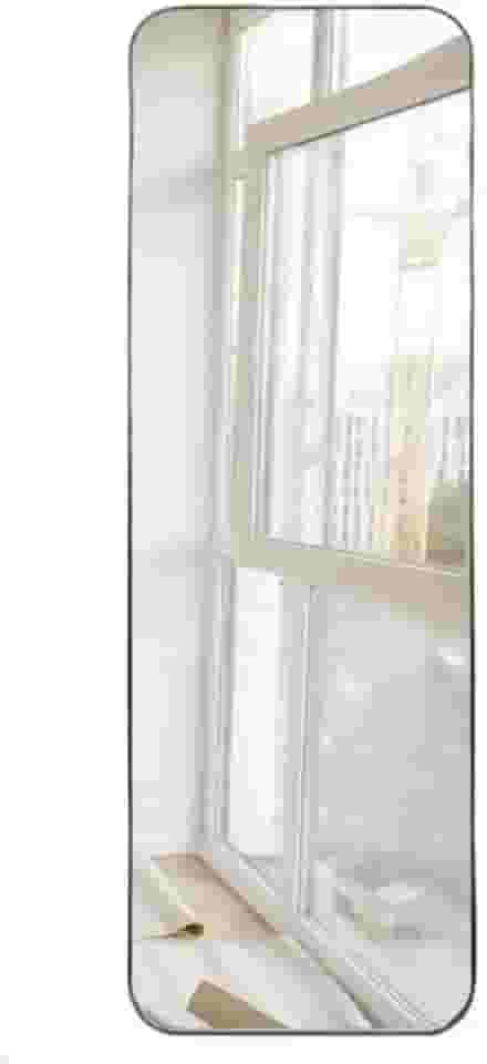 Espelho Retangular 150x50 Design Orgânico com Moldura em Couro Ecológico Para Sala Quarto Banheiro (Caramelo)