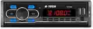 H-Tech Aparelho de som automotivo auto rádio FM HT-1023 com 2 USB, Blutooth e controle remoto