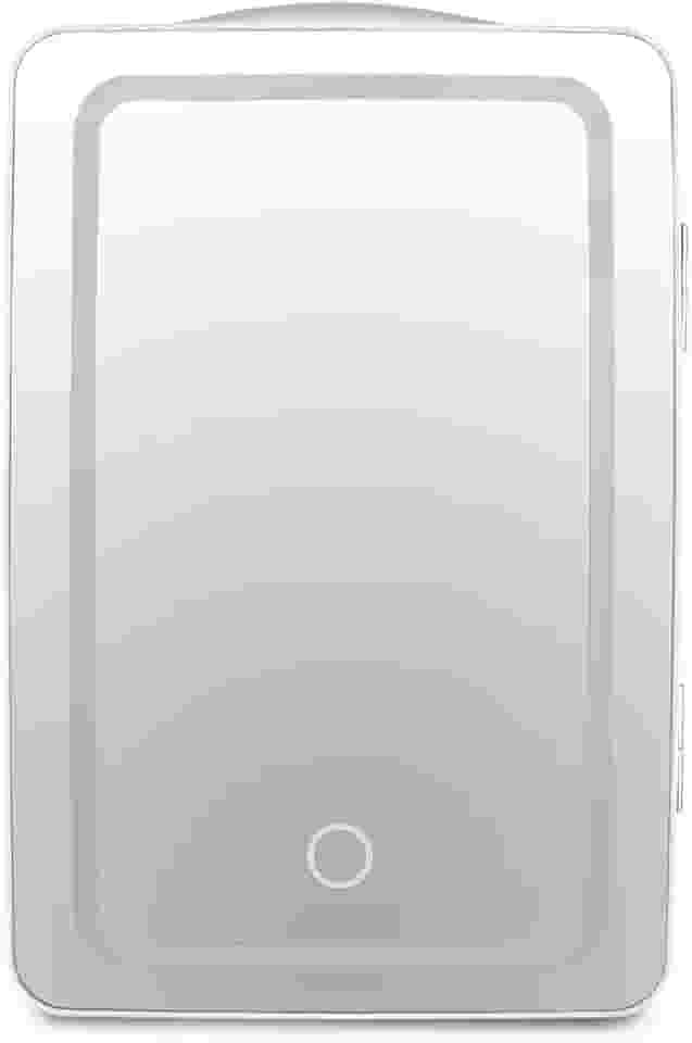 Mini Geladeira Espelhada com LED 6L Branco Trivolt 12V/110V/220V Multi - ED028