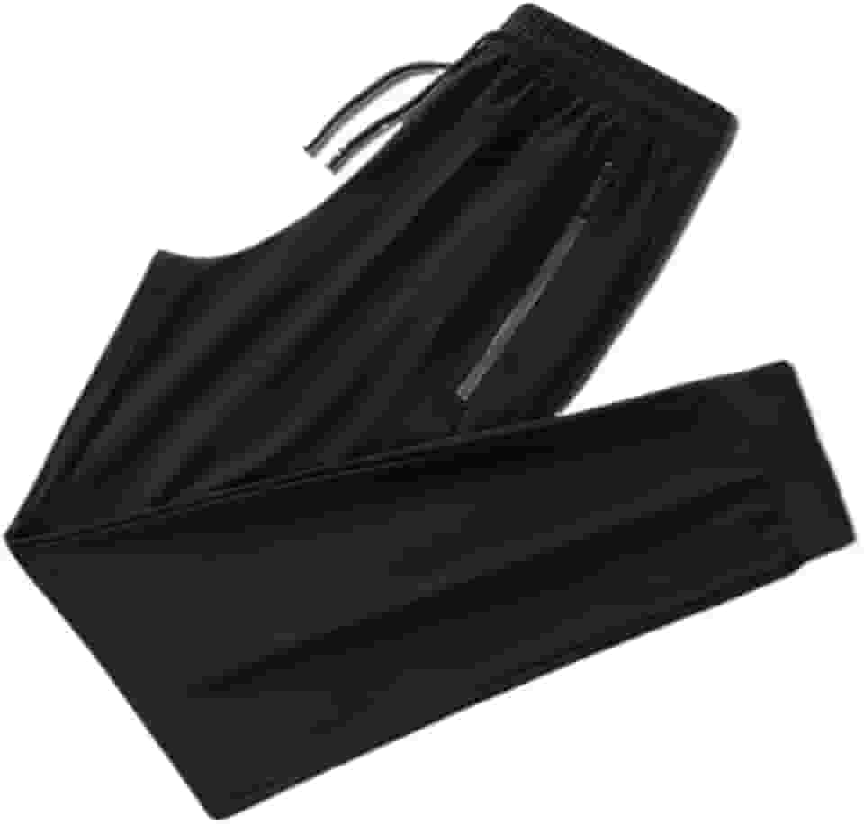 Calça Jogger Preta Masculina Dry Fit Com Fitas Esportiva