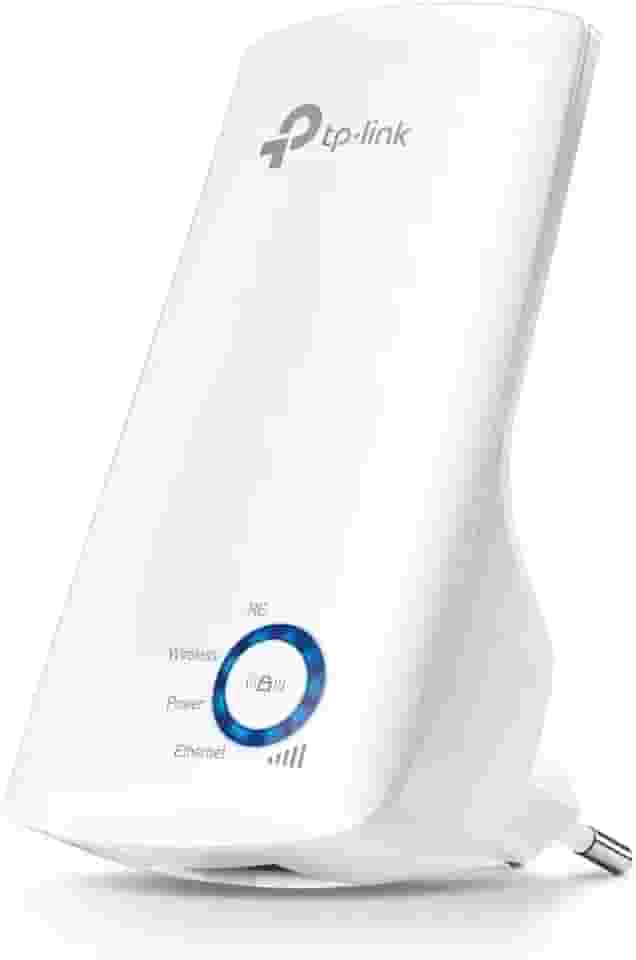 Repetidor de sinal Wi-Fi TP-Link TL-WA850RE Wireless N 300Mbps, compacto, expansor de sinal, adaptador de wireless, App Tether, Controle de Leds, Branco