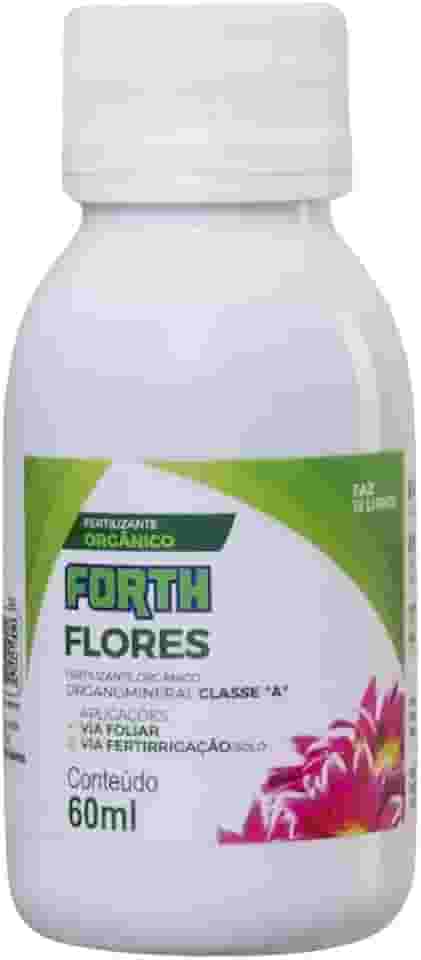 Adubo Forth Flores, Fertilizante Concentrado, Floração, NPK (Nitrogênio, Fósforo, Potássio), Micronutrientes, Dupla Ação, 60ml