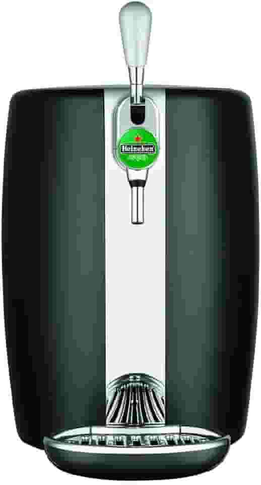 Chopeira Elétrica KRUPS Beertender 5L B101, Acabamento em Inox, Compatível com Barril Heineken, Preta, 110V