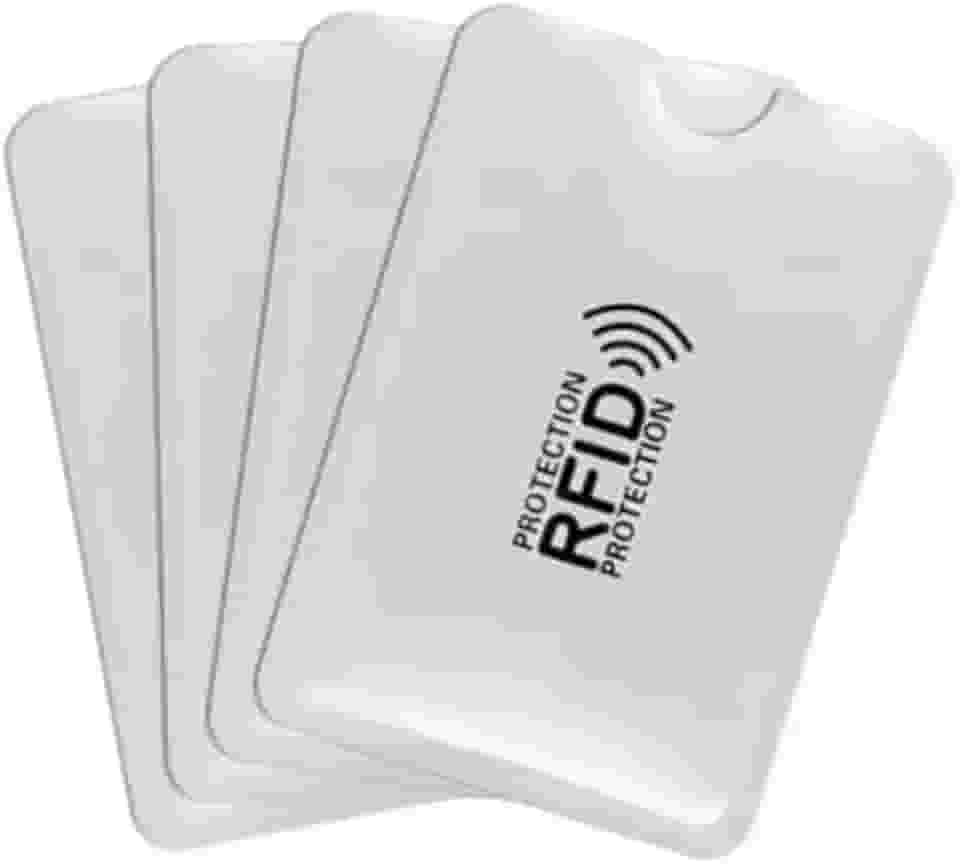 6 Envelopes Rfid Bloqueador Cartão De Crédito Contactless prata