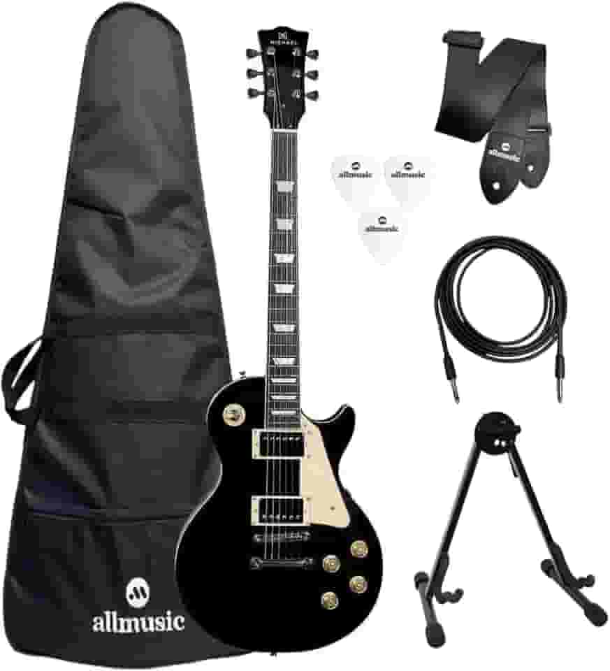 Kit Guitarra Michael Les Paul GM730N BK Capa+Acessórios