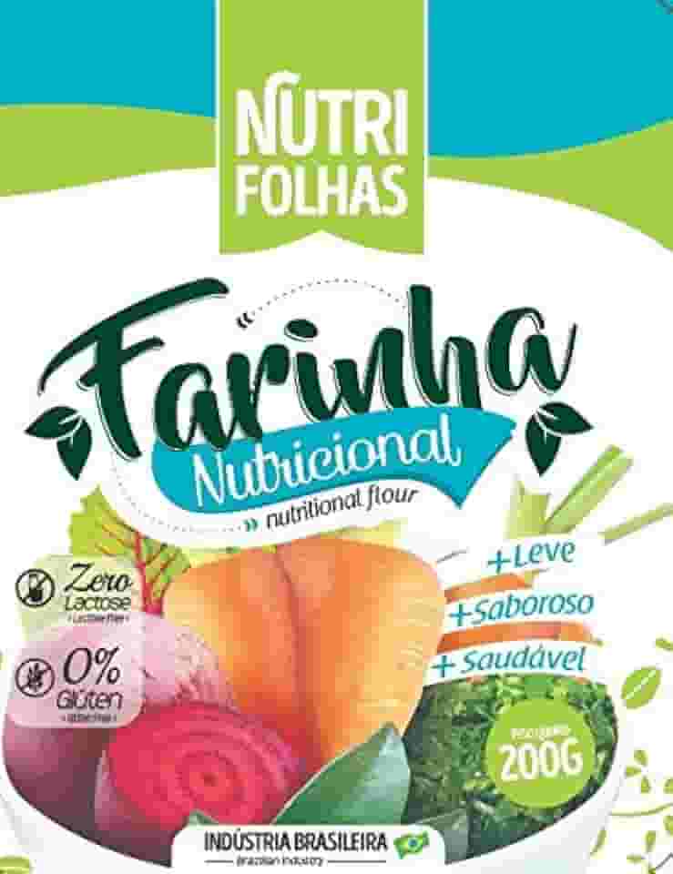 ingrediente para suco detox e suco verde Kit com 4 pacotes de suplemento nutricional Nutrifolhas