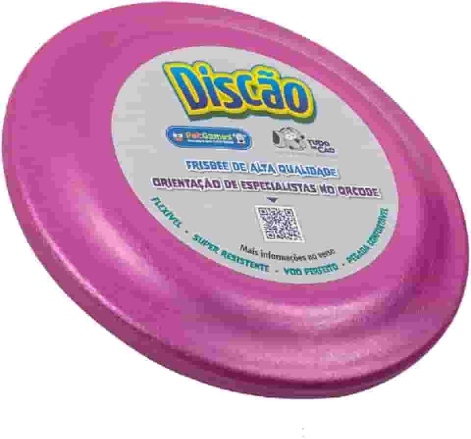 Pet Games Brinquedo Disco Voador Frisbee Durável E Macio De Atividades Ao Ar Livre E Treinamento Para Cães- Discão Pink