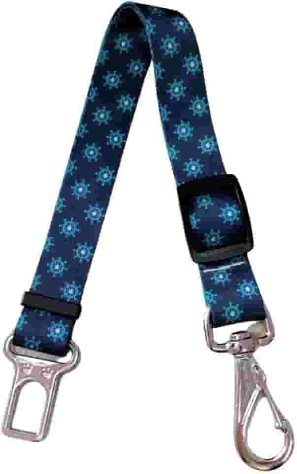 MY PET BRASIL Cinto De Segurança Para Cães 80Cm Regulável Adaptador De Carro Para Cachorros Guia Pet Transporte Viagem E Passeio Modelo Universal Estampa Stock