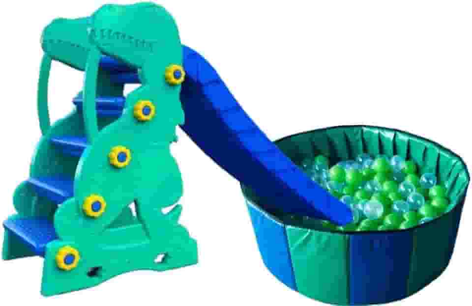 DINO ESCORREGADOR PISCINA BOLINHAS DE PISCINA