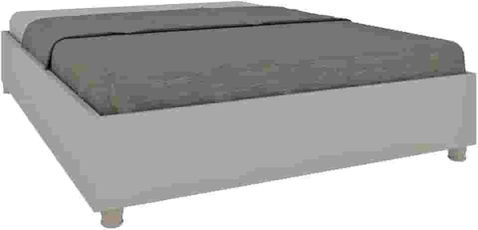 Cama Casal Mônaco 144 X193 Cm em Mdp Off White/Off White