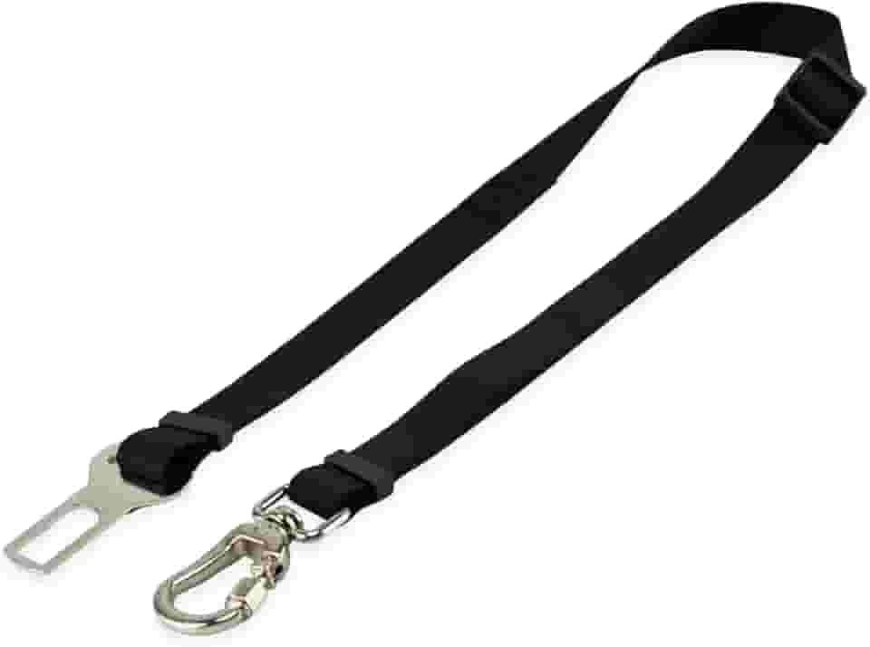 Basic Pet Cinto De Segurança Pet Universal Cachorro Gato Cães Gatos Carro Coleira Adaptador Ajustável (Preto)