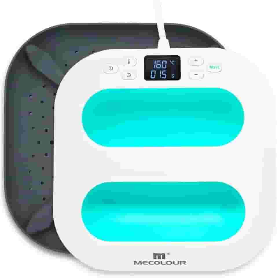 prensa termica A4 23x23cm Sublimação Transfer Camiseta Dtf (Azul 220v)