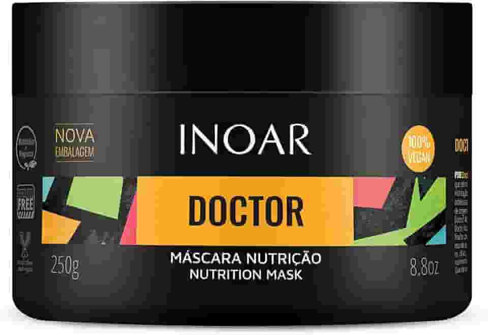 Inoar, Doctor Nutrição Máscara Capilar – Revitalização, Brilho e Maciez com Óleos Naturais para Todos os Tipos de Cabelo - 250g