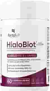 HIALOBIOT - Cabelo, Pele e Unhas - Ácido Hialurônico, Biotina Alto Teor, Longa Duração 2 Meses de Uso, 19 Vitaminas e Minerais Essenciais, 60 Cápsulas, HialoBiot, Fortalvit
