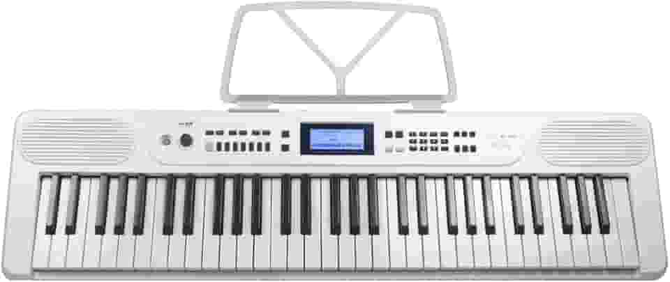 Teclado Musical Bravo Bp399 61 Teclas Sensitivas Bluetooth (WH - White)