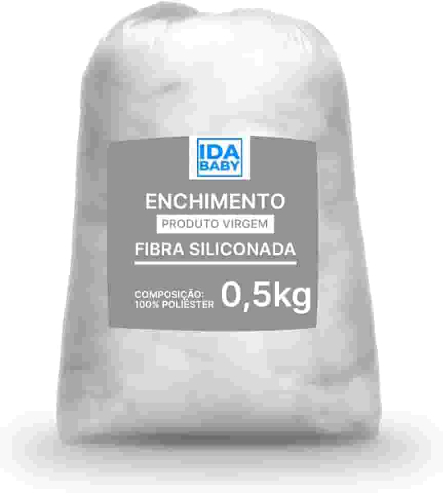 Fibra Silicone Branca Antialérgico Enchimento Almofada, Travesseiro, Artesanato 0,5Kg, 01Kg e 2KG (2000, Gramas)