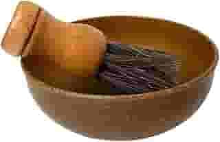 Kit de Barbear Clássico, Pincel com Cerdas Sintéticas e Cumbuca Saboeira, Design Ergonômico, Acabamento Premium