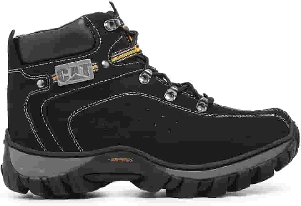 Bota Coturno Caterpillar Adventure Couro Legítimo + Palmilhas Gel. Unissex.