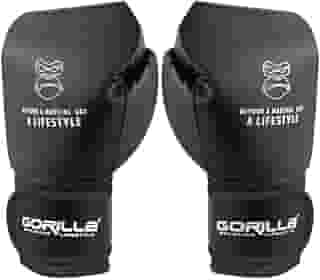 Luva De Boxe 12 Oz Lifestyle Essencial Black Classic Gorilla Profissional Muay Thai kickboxing Fight
