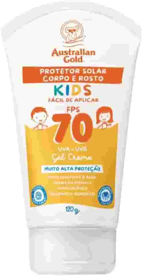 AUSTRALIAN GOLD PROTETOR CORPORAL GEL CREME KIDS FPS 70 120g