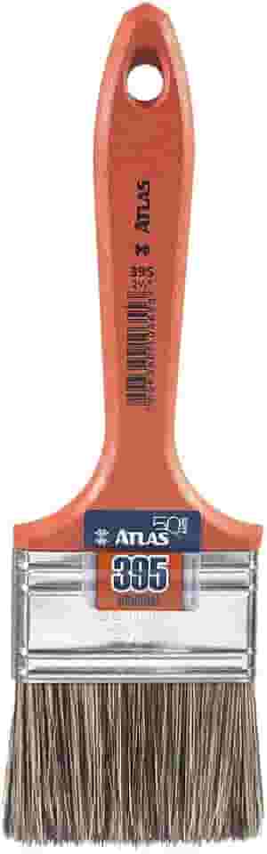 Trincha com Cerdas em Gris, Cor Laranja, Atlas.