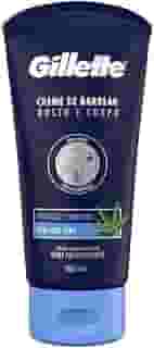 Gillette Creme de Barbear Rosto e Corpo com Aloe Vera, Ideal para Barbear com um Aparelho de Barbear no Chuveiro 150mL