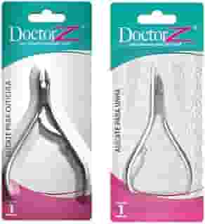 Kit Alicate de Cortar Unha e Alicate Para Cuticula Aço Inox 10 CM Profissional Doctor Z Premium M5 Armarinhos