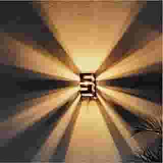 1 Arandela Externa e Interna Preta + Lâmpada