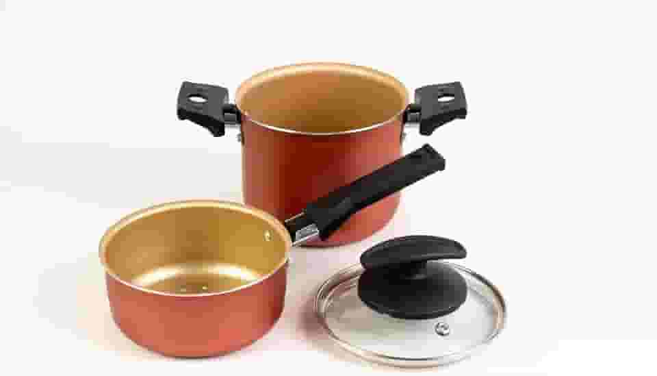 Alumínio Fortaleza 136112 Cuscuzeiro/Caldeirão 12 C/Tpa Vidro, Cereja