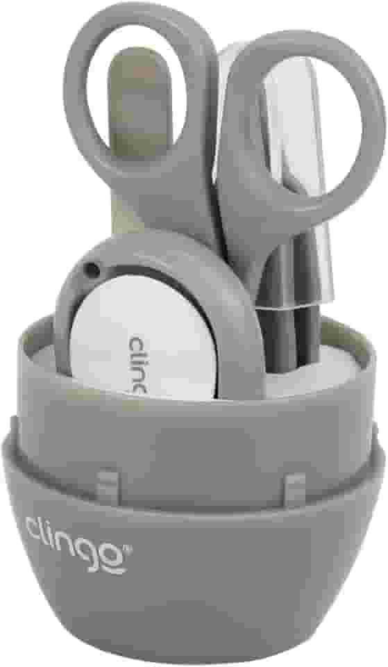 Clingo Conjunto Manicure com Estojo Cinza