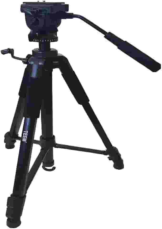 Tripe Profissional Cabeça Semi Hidráulica Com Altura Ajustável 138CM-170CM para Câmera Fotográfica e Vídeo