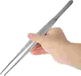 Pinça Culinária Profissional em Aço Inox, 30cm, para Gastronomia e Empratamento