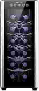 Adega Electrolux 12 garrafas Uma Porta Acabamento em Alumínio (ACB12)