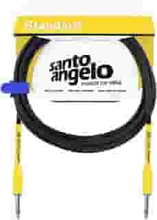 CABO DE GUITARRA SAMURAI 0,30 MM CONECTOR P10/P10 15FT 4,57 METROS PRETO - SANTO ANGELO