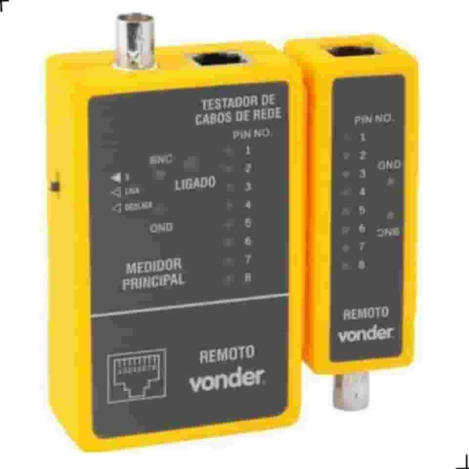 Vonder, Testador De Cabos De Rede Rj45 E Cabos Coaxiais.