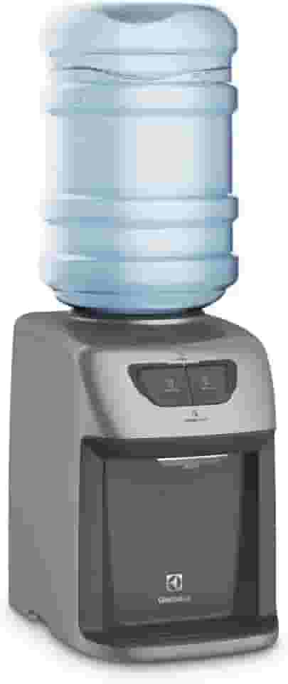 Bebedouro Electrolux de mesa bancada de Água Gelada Fria e Natural Elétrico Eletronico placa para galao garrafão com perfurador lacre Bivolt Cinza BE11X