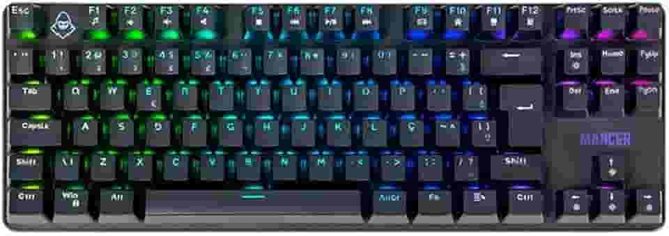 Teclado Mecânico Mancer Ghoul MK3 | RGB | ABNT2 | Switch Huano Vermelho | Preto | MCR-GHM3-RGB01RD