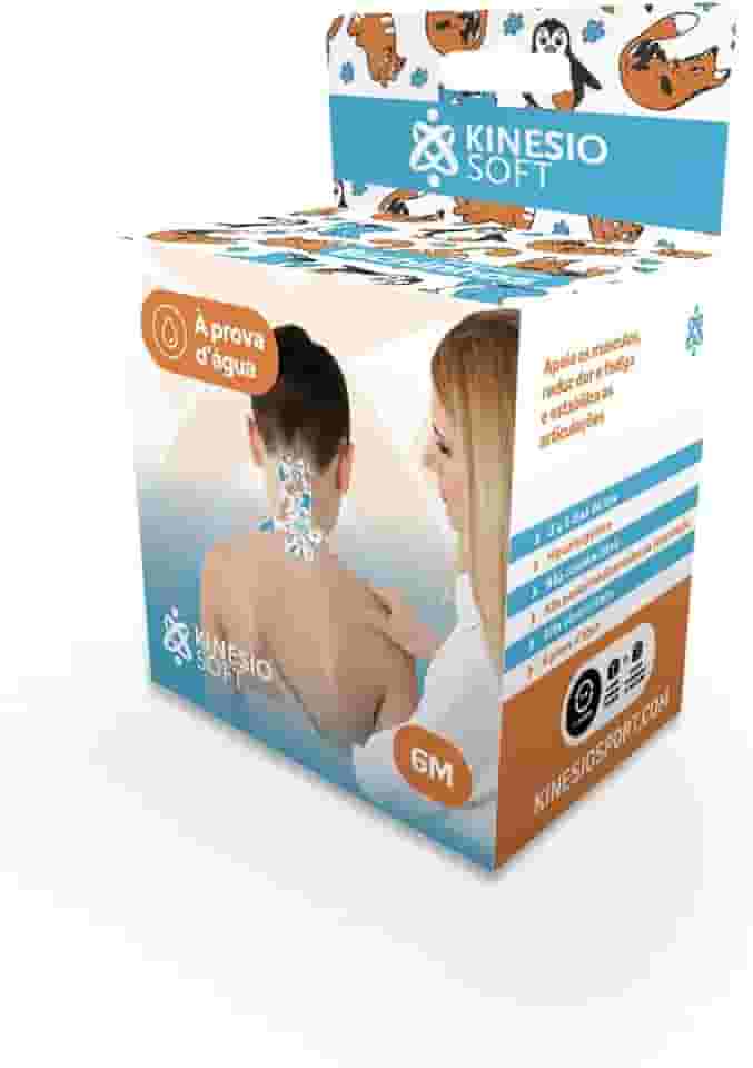 Bandagem Elástica Adesiva KinesioSoft 6m x 5cm, Bichinhos