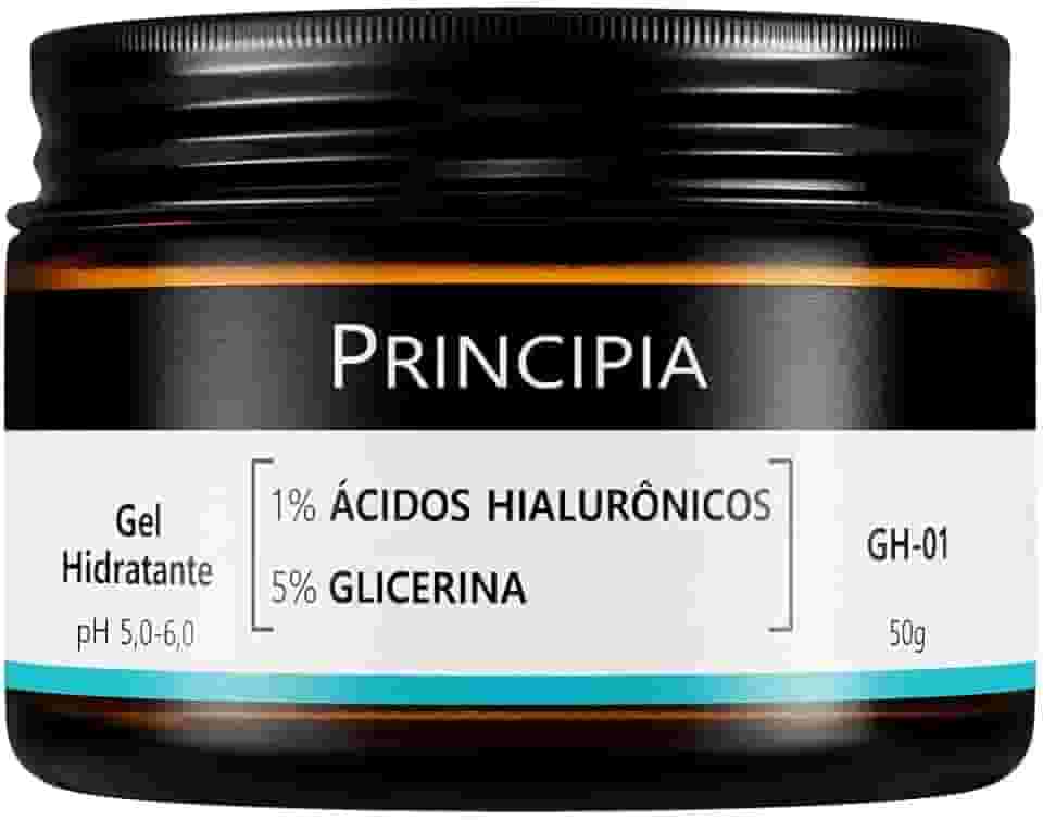 PRINCIPIA, Gel Hidratante Facial 1% Ácidos Hialurônicos + 5% Glicerina GH-01 com 50g