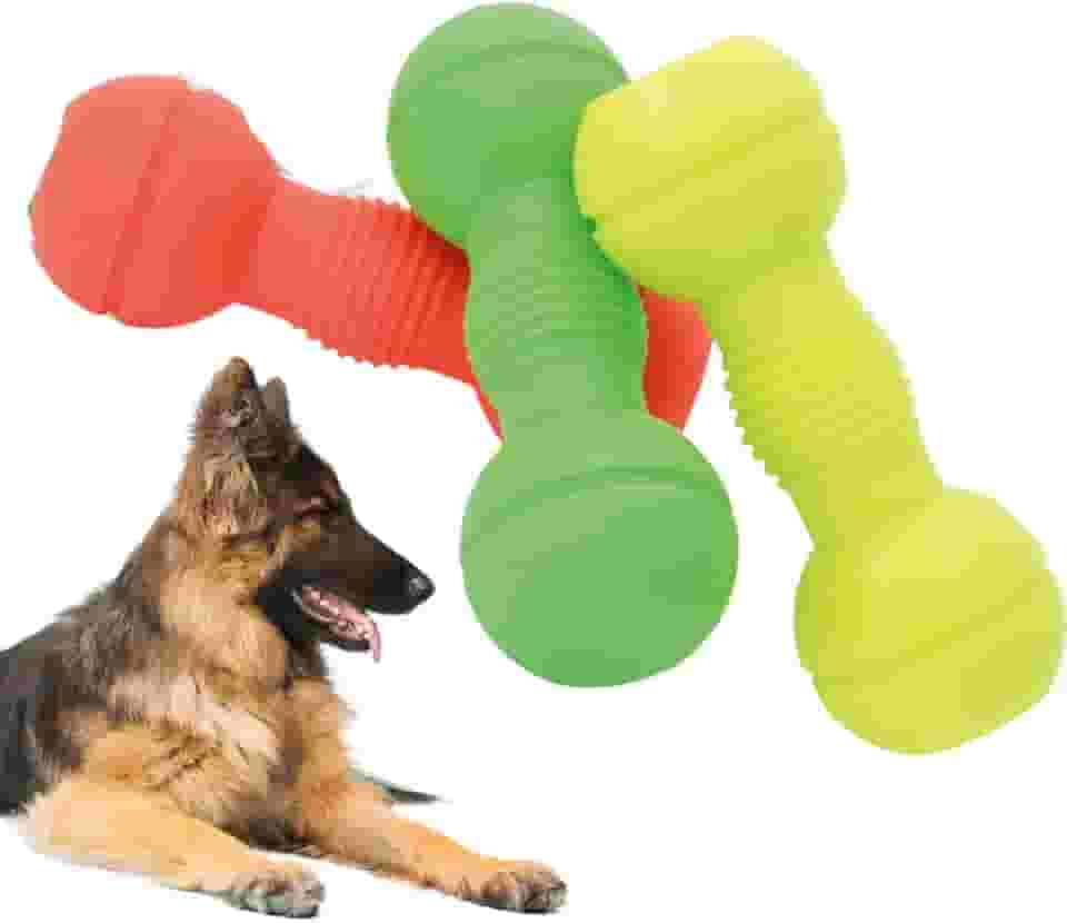 Halter de Borracha Maciça 18,7cm Mordedor Para Cachorro Cães Pet Brinquedo de Borracha Macia Átoxica Porte Grande e Gigante - Big Bull Pet Cores Sortidas