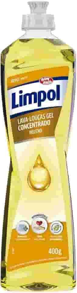 Detergente Gel Concentrado para Louças Limpol, Neutro, 400g
