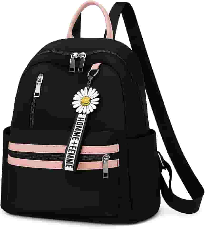 Bolsa Mochila Feminina Média Impermeável, Design Casual e Estiloso, Com Alças Ajustáveis, Compartimentos Externos, Ideal para Trabalho, Faculdade, Viagens e Dia a Dia
