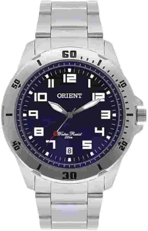 Relógio Orient Masculino Analógico Prateado MGSS1155A