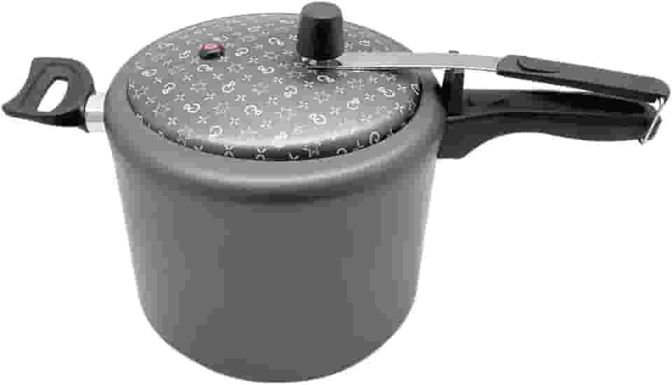 Panela de Pressão Grande 7L – Antiaderente Cinza Grafite, Ideal para Feijão, Sopas e Receitas do Dia a Dia