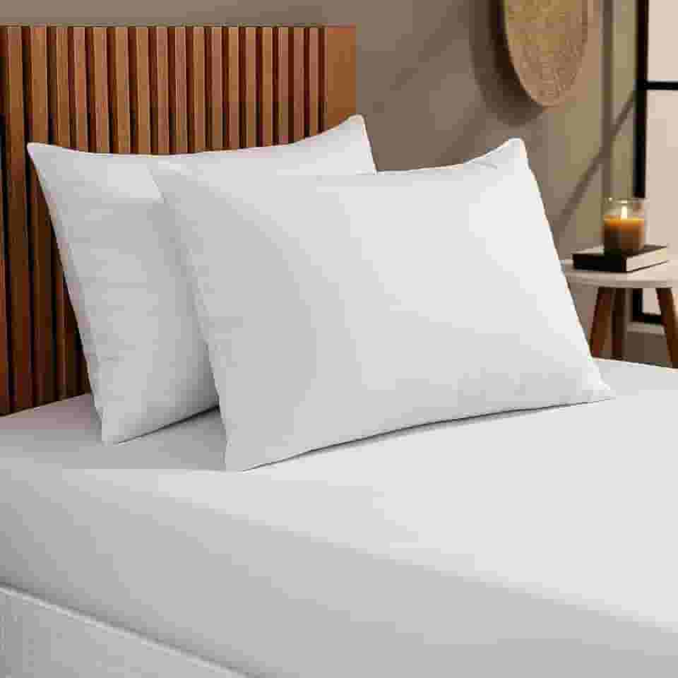 Travesseiro Antialérgico 450g Macio Lavável Antiacaro Lavável Não Faz Barulho – Ideal para Enxoval, Hotéis e Uso Diário (1)