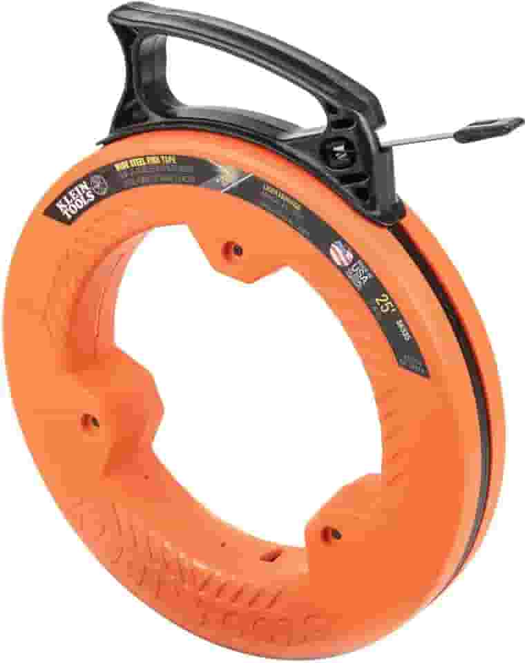 Passa fio Klein Tools 56335, 7,6 m x 1/4 de polegada, laranja/preto