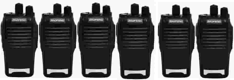 Kit 6 Walkie-talkie Baofeng Radio Comunicador Alto Alcance Bf777s