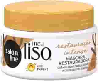 Máscara de Hidratação Meu Liso Restauração Intensa 300g Salon Line, Salon Line, Branco