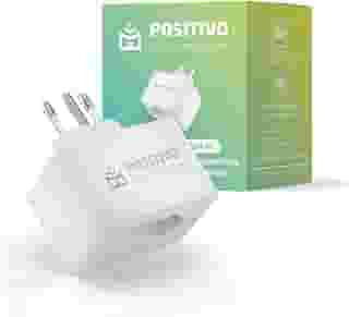 Smart Plug Wi-Fi 10A/1000W, Positivo Casa Inteligente, Ligue ou Desligue seus Eletrodomésticos Através do Celular, Compatível com Alexa