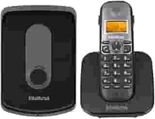 Telefone sem fio com Ramal Externo TIS 5010 Preto Intelbras